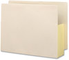 A Picture of product SMD-75164 Smead™ Manila End Tab File Pockets with Tyvek-Lined Gussets, 3.5" Expansion, Letter Size, 10/Box