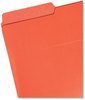 A Picture of product SMD-75406 Smead™ Organized Up® Heavyweight Vertical File Folders 1/2-Cut Tabs, Letter Size, Assorted: Fuchsia/Orange/Peridot Green, 6/Pack