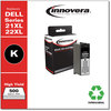 A Picture of product IVR-D22BXL Innovera® D22CXL, D22BXL Ink Remanufactured Black High-Yield Replacement for 21XL/22XL (330-5885), 500 Page-Yield