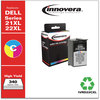 A Picture of product IVR-D22CXL Innovera® D22CXL, D22BXL Ink Remanufactured Tri-Color High-Yield Replacement for 21XL/22XL (330-5266), 340 Page-Yield