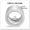 A Picture of product UNV-83000 Universal® Extra-Wide Moving and Storage Packing Tape 3" Core, 2.83" x 54.7 yd, Clear, 6/Pack