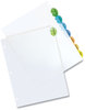 A Picture of product AVE-11201 Avery® Insertable Style Edge™ Tab Plastic Dividers 8-Tab, 11 x 8.5, Translucent, 1 Set