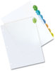 A Picture of product AVE-11201 Avery® Insertable Style Edge™ Tab Plastic Dividers 8-Tab, 11 x 8.5, Translucent, 1 Set