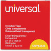 A Picture of product UNV-83436VP Universal® Invisible Tape 1" Core, 0.75" x 36 yds, Clear, 12/Pack