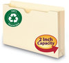 A Picture of product SMD-75607 Smead™ 100% Recycled Top Tab File Jackets Straight Legal Size, Manila, 50/Box