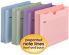 A Picture of product SMD-75695 Smead™ Notes File Jackets Straight Tab, 2" Expansion, Letter Size, Assorted Colors, 12/Pack