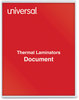 A Picture of product UNV-84620 Universal® Laminating Pouches 3 mil, 9" x 11.5", Gloss Clear, 25/Pack