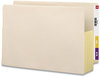 A Picture of product SMD-76164 Smead™ Manila End Tab File Pockets with Tyvek-Lined Gussets, 3.5" Expansion, Legal Size, 10/Box