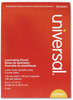 A Picture of product UNV-84622 Universal® Laminating Pouches 3 mil, 9" x 11.5", Gloss Clear, 100/Box