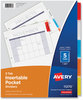 A Picture of product AVE-11270 Avery® Insertable Single-Pocket Dividers w/Single Pockets, 5-Tab, 11.25 x 9.13, White, 1 Set