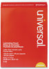 A Picture of product UNV-84624 Universal® Laminating Pouches 5 mil, 9" x 11.5", Gloss Clear, 100/Pack