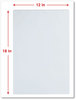 A Picture of product UNV-84640 Universal® Laminating Pouches 3 mil, 18" x 12", Gloss Clear, 25/Pack