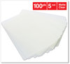 A Picture of product UNV-84642 Universal® Laminating Pouches 5 mil, 3.75" x 2.25", Gloss Clear, 100/Box