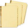 A Picture of product AVE-11308 Avery® Preprinted Laminated Tab Dividers with Gold Reinforced Binding Edge 31-Tab, 1 to 31, 11 x 8.5, Buff, Set