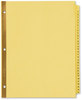 A Picture of product AVE-11308 Avery® Preprinted Laminated Tab Dividers with Gold Reinforced Binding Edge 31-Tab, 1 to 31, 11 x 8.5, Buff, Set