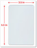 A Picture of product UNV-84679 Universal® Laminating Pouches 5 mil, 5.5" x 3.5", Gloss Clear, 25/Pack