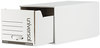 A Picture of product UNV-85300 Universal® Heavy-Duty Storage Drawers Letter Files, 14" x 25.5" 11.5", White, 6/Carton