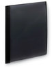 A Picture of product SMD-86010 Smead™ Clear Front Poly Report Cover with Fasteners Double-Prong Fastener, 0.5" Capacity, 8.5 x 11, Clear/Black, 5/Pack