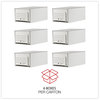 A Picture of product UNV-85301 Universal® Heavy-Duty Storage Drawers Legal Files, 17.25" x 25.5" 11.5", White, 6/Carton