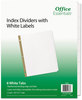 A Picture of product AVE-11337 Office Essentials™ Index Dividers with White Labels 8-Tab, 11 x 8.5, 5 Sets