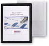 A Picture of product SMD-87705 Smead™ Frame View Poly Two-Pocket Folder 100-Sheet Capacity, 11 x 8.5, Clear/Black, 5/Pack