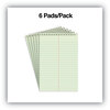 A Picture of product UNV-86920 Universal® Steno Books Pads, Gregg Rule, Red Cover, 80 Green-Tint 6 x 9 Sheets, 6/Pack