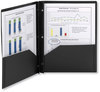 A Picture of product SMD-87725 Smead™ Poly Two-Pocket Folder with Fasteners 180-Sheet Capacity, 11 x 8.5, Black, 25/Box