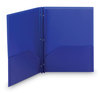 A Picture of product SMD-87726 Smead™ Poly Two-Pocket Folder with Fasteners 180-Sheet Capacity, 11 x 8.5, Blue, 25/Box