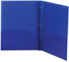 A Picture of product SMD-87726 Smead™ Poly Two-Pocket Folder with Fasteners 180-Sheet Capacity, 11 x 8.5, Blue, 25/Box