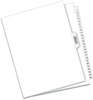 A Picture of product AVE-11370 Avery® Preprinted Legal Exhibit Index Tab Dividers with Black and White Tabs Side Style, 25-Tab, 1 to 25, 11 x 8.5, Set