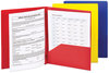 A Picture of product SMD-87746 Smead™ Poly Two-Pocket Folder with Fasteners 130-Sheet Capacity, 11 x 8.5, Assorted, 6/Pack