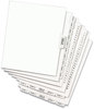 A Picture of product AVE-11370 Avery® Preprinted Legal Exhibit Index Tab Dividers with Black and White Tabs Side Style, 25-Tab, 1 to 25, 11 x 8.5, Set