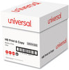 A Picture of product UNV-91205 Universal® Multipurpose Paper 96 Bright, 20 lb Bond Weight, 8.5 x 11, White, 500 Sheets/Ream, 5 Reams/Carton