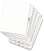 A Picture of product AVE-11371 Avery® Preprinted Style Legal Dividers Exhibit Side Tab Index 26-Tab, 1 to 25, 14 x 8.5, White, Set