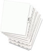 A Picture of product AVE-11372 Avery® Preprinted Legal Exhibit Index Tab Dividers with Black and White Tabs Side Style, 26-Tab, 26 to 50, 11 x 8.5, 1 Set