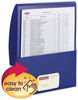 A Picture of product SMD-87806 Smead™ Organized Up® Poly Stackit® Folders 11 x 8.5, Dark Blue/Dark Blue, 5/Pack