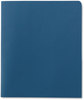 A Picture of product SMD-87852 Smead™ Two-Pocket Folders Folder, Embossed Leather Grain Paper, 100-Sheet Capacity, 11 x 8.5, Blue, 25/Box