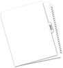 A Picture of product AVE-11372 Avery® Preprinted Legal Exhibit Index Tab Dividers with Black and White Tabs Side Style, 26-Tab, 26 to 50, 11 x 8.5, 1 Set