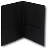 A Picture of product SMD-87853 Smead™ Two-Pocket Folders Folder, Textured Paper, 100-Sheet Capacity, 11 x 8.5, Black, 25/Box