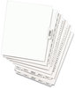 A Picture of product AVE-11374 Avery® Preprinted Legal Exhibit Index Tab Dividers with Black and White Tabs Side Style, 27-Tab, A to Z, 11 x 8.5, 1 Set