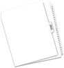 A Picture of product AVE-11374 Avery® Preprinted Legal Exhibit Index Tab Dividers with Black and White Tabs Side Style, 27-Tab, A to Z, 11 x 8.5, 1 Set