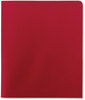 A Picture of product SMD-87859 Smead™ Two-Pocket Folders Folder, Textured Paper, 100-Sheet Capacity, 11 x 8.5, Red, 25/Box