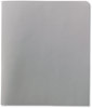 A Picture of product SMD-87861 Smead™ Two-Pocket Folders Folder, Textured Paper, 100-Sheet Capacity, 11 x 8.5, White, 25/Box