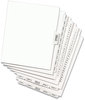 A Picture of product AVE-11376 Avery® Preprinted Legal Exhibit Index Tab Dividers with Black and White Tabs Bottom Style, 27-Tab, A to Z, 11 x 8.5, 1 Set