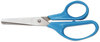 A Picture of product UNV-92023 Universal® Kids' Scissors Rounded Tip, 5" Long, 1.75" Cut Length, Assorted Straight Handles, 12/Pack