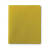 A Picture of product SMD-87862 Smead™ Two-Pocket Folders Folder, Textured Paper, 100-Sheet Capacity, 11 x 8.5, Yellow, 25/Box