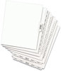 A Picture of product AVE-11378 Avery® Preprinted Legal Exhibit Index Tab Dividers with Black and White Tabs Bottom Style, 26-Tab, 1 to 25, 11 x 8.5, Set