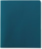 A Picture of product SMD-87867 Smead™ Two-Pocket Folders Folder, Textured Paper, 100-Sheet Capacity, 11 x 8.5, Teal, 25/Box