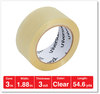 A Picture of product UNV-93000 Universal® Heavy-Duty Box Sealing Tape 3" Core, 1.88" x 54.6 yds, Clear, 6/Box