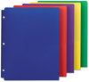 A Picture of product SMD-87939 Smead™ Poly Snap-In Two-Pocket Folder 50-Sheet Capacity, 11 x 8.5, Assorted, 10/Pack